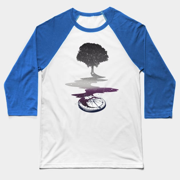 Asexual Tree LGBT Pride Flag Baseball T-Shirt by Psitta